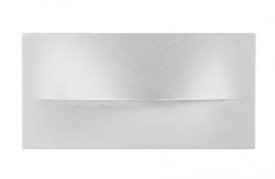 Lisca Aluminium White Rectangular LED Step or Wall Light IP65